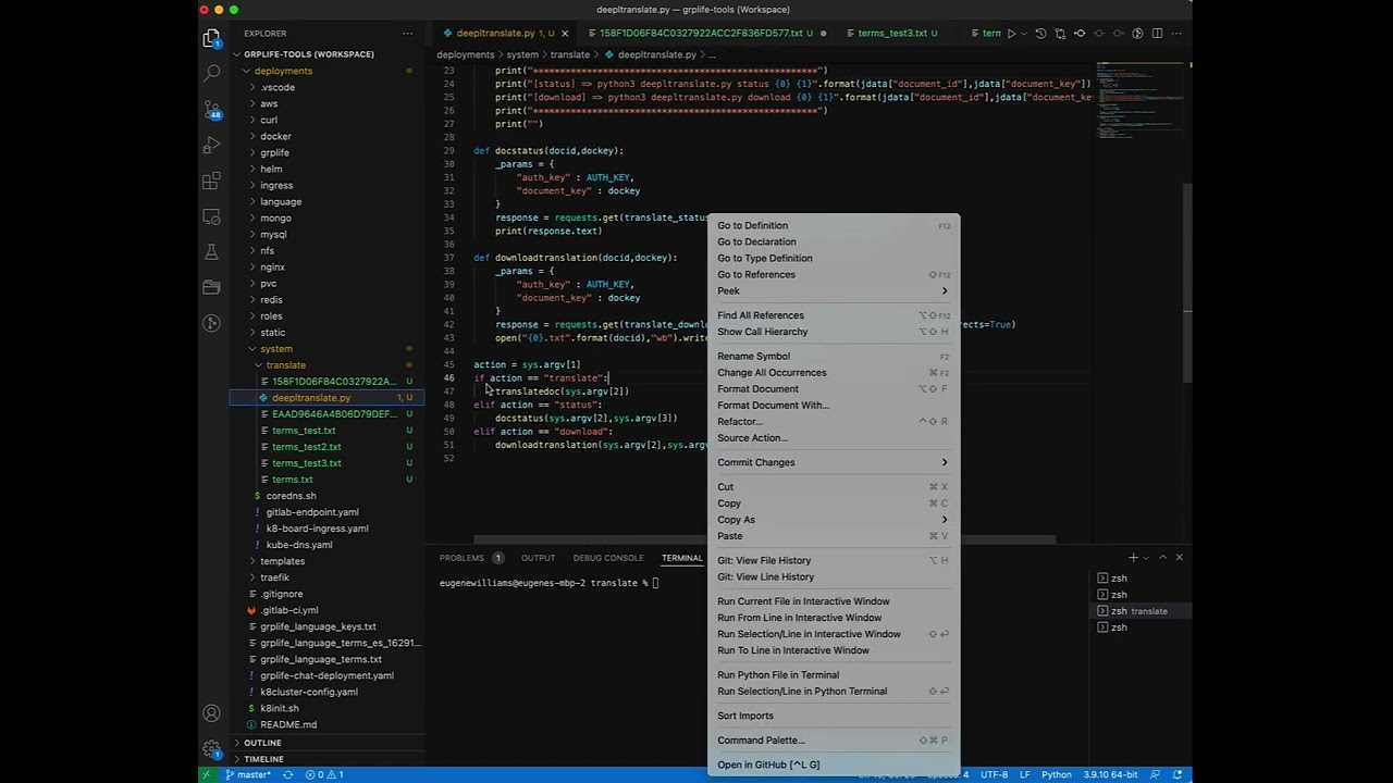 New Using Python to Translate with DeepL