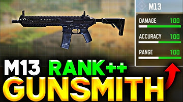 M13 Best GUNSMITH in COD Mobile SEASON 8 | M13 Best ATTACHMENTS for RANK Match!