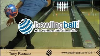 Black/Orange/Blue DV8 Hitman Bowling Ball Black/Orange/Blue DV8 Hitman Bowling Ball