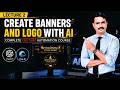 Create Banners &amp; Logo with AI | YouTube Automation Course Lecture 2