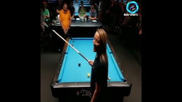 EFREN REYES DEMONSTRATED HIS SUPREMACY TO A NO. 1 FEMALE POOL PLAYER #shorts #pool #billiards