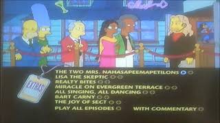 Dvd Menu Walkthrough To The Simpsons The Complete 9Th Season Uk Dvd Disc Two