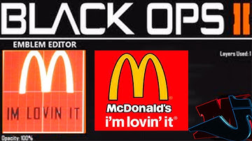 Black Ops2- McDonalds emblem tutorial / emblema McDonalds
