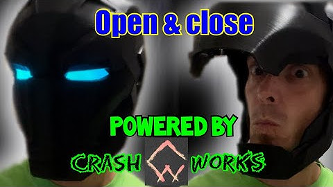 Motorize your iron man helmet! How to open & close iron man faceplate powered by crashworks!