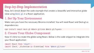 Full Exploring the Deck.gl Globe View: A Guide to Creating 3D Globe Visualizations Update