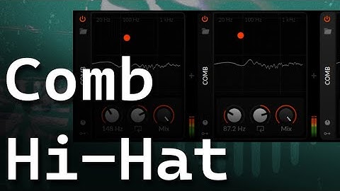 Hihat Synthesis with Comb Filters | Sound Design Concepts Ep. 29