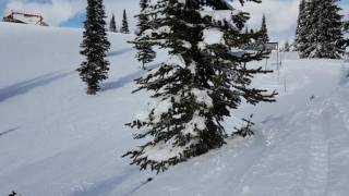Ski backflip attempt EPIC FAIL!! raw footage