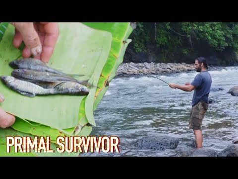 Fishing With A Self Made Rod | Primal Survivor