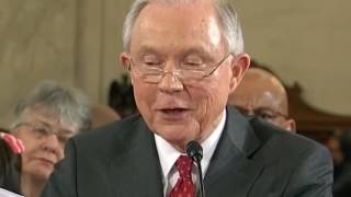 Protests erupt in chamber at Jeff Sessions Attorney General hearings