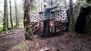 : Secret castle shelter deep in the woods of Ireland