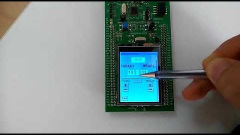 Stm32f429 discovery GUI ScoreBoard