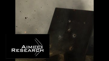 Slow Motion Showdown!: 3/8" MIL-46100 Steel Armor Destroyed!!! Aimed Research