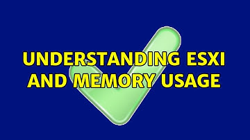 Understanding ESXi and Memory Usage
