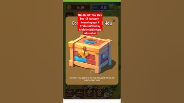 Riddle Of The Day Zoo 13 January |#earningapp # #rebusoftheday #riddleriddle#grandcombat