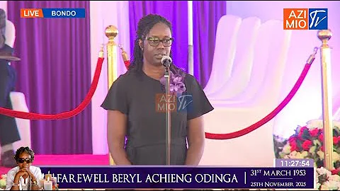 Rosemary Odinga MOVES CROWD with beautiful tribute to her aunt Beryl Odinga