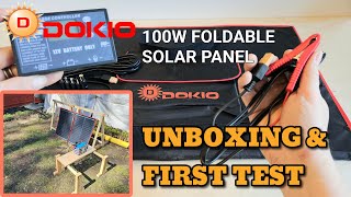 DOKIO 100W/110W ☀ SOLAR PANEL *ALIEXPRESS LINK*  | UNBOXING AND FIRST TEST |