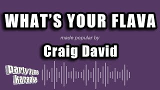 Craig David - What's Your Flava (Karaoke Version)