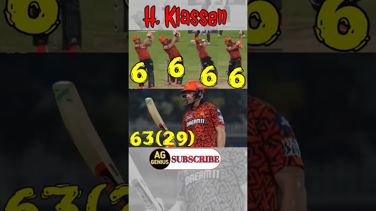 | Heinrich Klassen Batting | H. Klassen Sixes | KKR vs SRH Match Highlights | IPL 2024 Highlights |