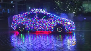 Taxi Driver Decorates Cab In 11,000 Christmas Lights