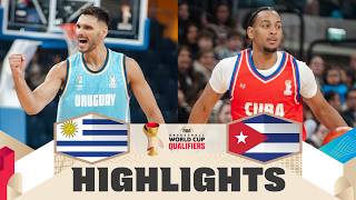 Uruguay 🇺🇾 v Cuba 🇨🇺 | Highlights | FIBA Basketball World Cup 2027 Americas Qualifiers