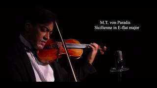 M.T.von Paradis- Sicilienne in E-flat major Djavan Caetano violin