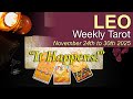 LEO 🔮 "FINALLY, REACHING AN AGREEMENT!" November 24 - 30 2025 Weekly Tarot | Intuitive Tarot Reading
