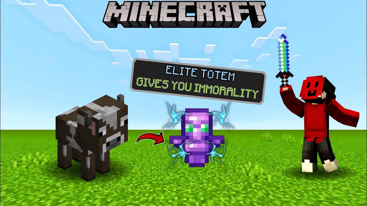 MINECRAFT, BUT COW GIVES SUPER OP ITEMS 😱 || REDIKON