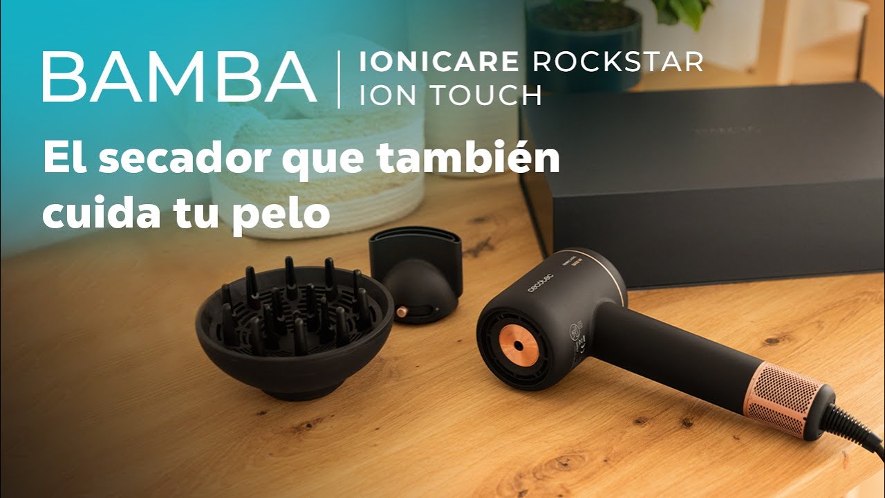 Secador brushless Bamba IoniCare RockStar Ion Touch con motor digital, ion  real y pantalla táctil 
