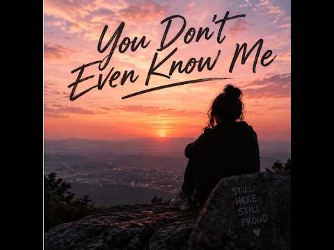 You Don’t Even Know Me