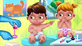 İkiz Bebekler Yeni Doğan Bakımı Çizgi Film Tadında Baby Twins Oyunu screenshot 5