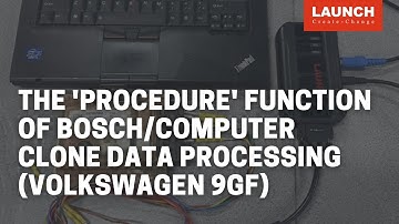 X-431 ECU & TCU Programmer | The "procedure" function on BOSCH for Computer Clone Data Processing