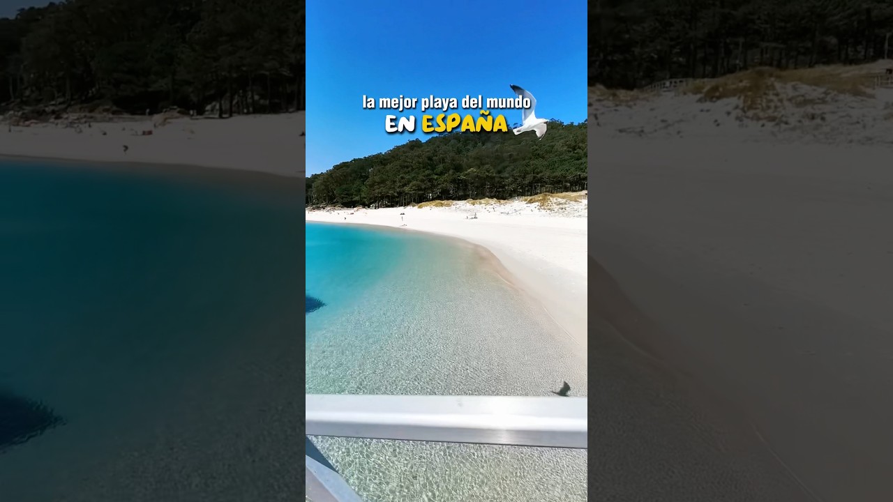 La mejor playa del mundo está en España 🇪🇸🏖️ #playaderodas #islascies #galicia #playasdeespaña