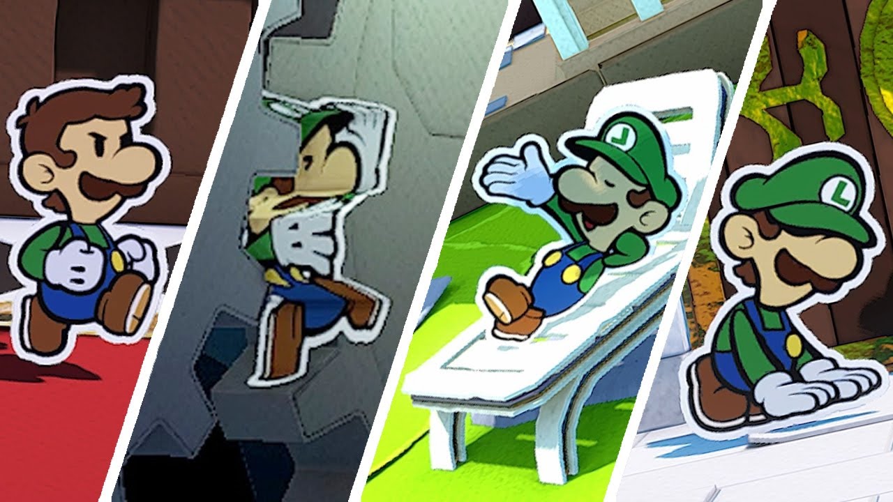 Paper Mario The Origami King All Luigi Rescues YouTube