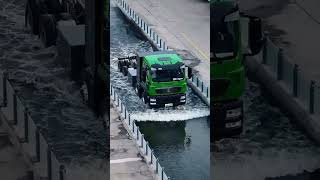 Howo Sinotruk Tx Man Technology Under Aquatic Test