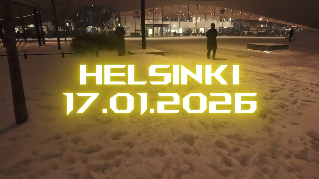 POV Street Photography at Night | Walking Through Helsinki 🇫🇮