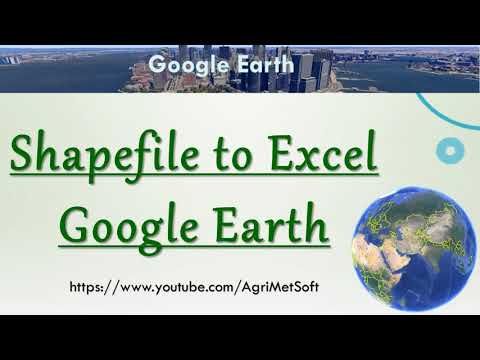 Convert Shapefile to Excel or Text file by using Google Earth | Quickest Way