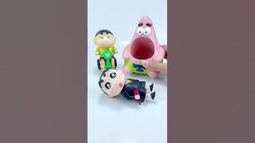 Satisfied Unboxing and Shin-Chan and Patrick Star 🤩Reviews Toys Video Relaxing #shinchan #patrick