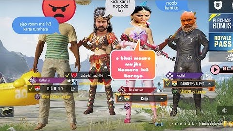 Random 3 call me noob / challange for 1v3 in TDM room (part-2)