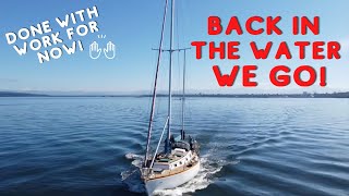 Are we Still Floating! Assembling the Wind Vane on Sailboat. Boat Projects Ep. 4
