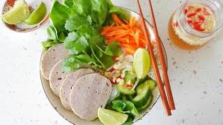 自製越式札肉撈檬醬汁超簡單百搭醬汁 Vietnamese Pork Roll (Cha Lua) Noodles Salad