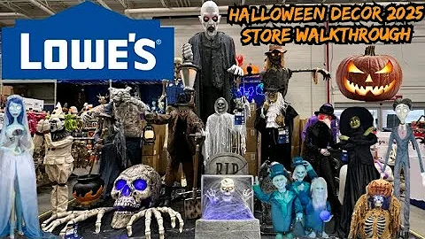 LOWES Halloween Decor 2025 Full Store Walkthrough (Incredible Animatronics)