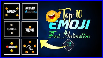 Trending emoji Text Animation Presets | Alight motion emoji text presets