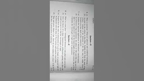 WAVES AND OPTICS PREVIOUS YEAR QUESTION PAPER 2019