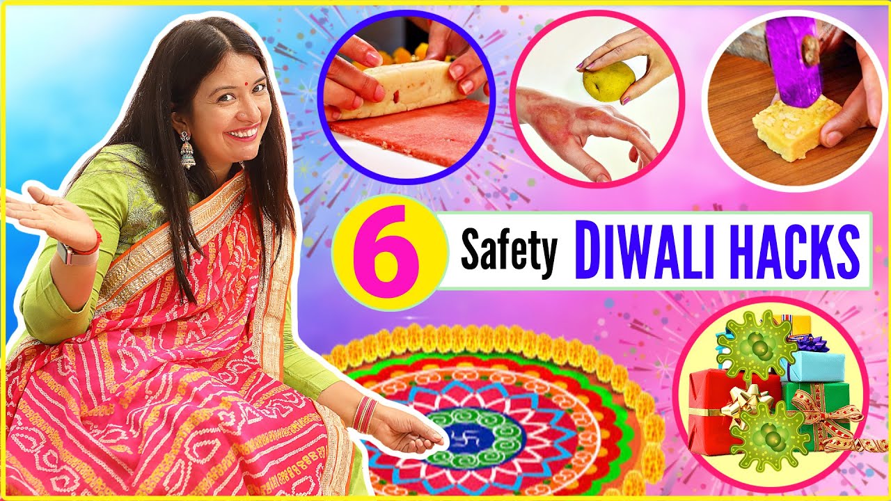 6 Safety HACKS for DIWALI You Must Know | CookWithNisha | Cook With Nisha