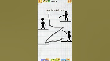 Draw 2 Save ❤️ Level 9 ... I saved Him ... #puzzle #puzzlegame #shorts