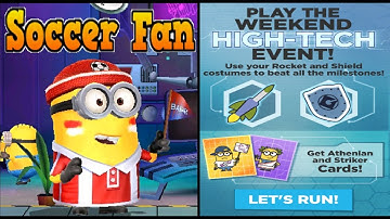 Minion Rush Soccer Fan Minion Vs HIGH-TECH EVENT gameplay ios / android