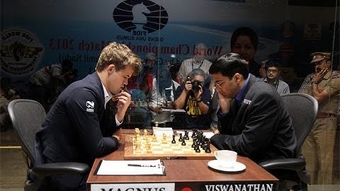 Amazing Chess Game: World Chess Ch. (2013) Game 5: Magnus Carlsen vs Vishy Anand : Semi-Slav Defense