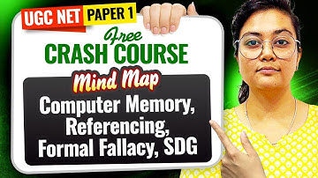 UGC NET Paper 1 | Computer Memory, Referencing, Formal Fallacy, SDG | Aditi Mam