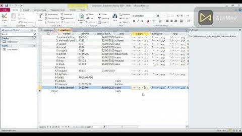 انشاء النموذج والتقرير فى الاكسس ....create form and report  in access
