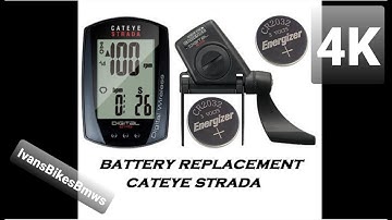 The Battery Replacement For Cateye Strada Wireless Bike CycloComputer | 4K